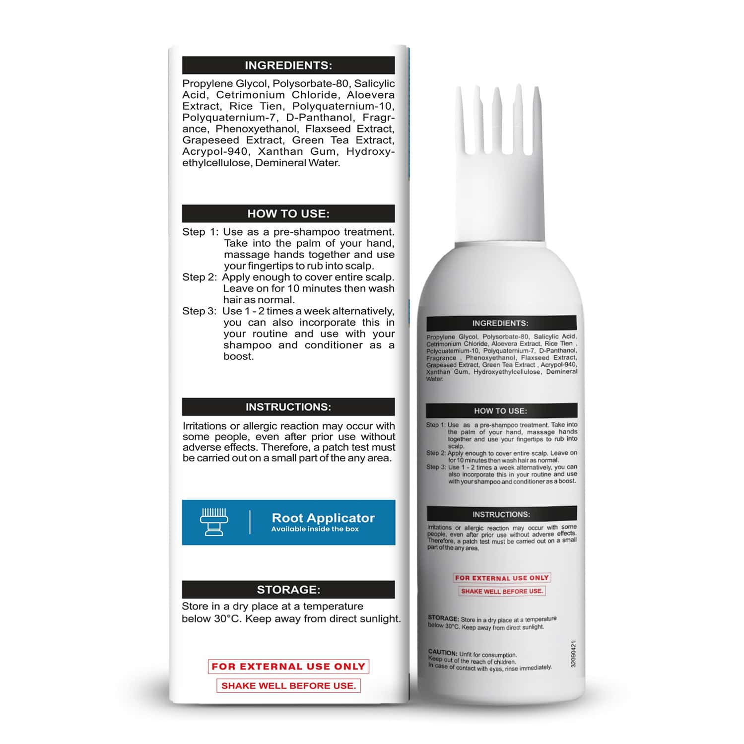 Buy HAIRONIC SALICYLIC ACID EXFOLIATING SCALP OIL & FLAKE CONTROL HAIR