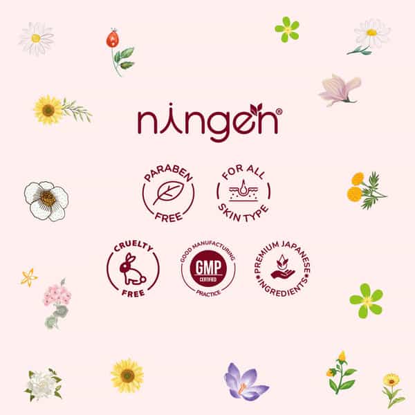 Ningen Chamomile Hair Serum Infused With Onion Oil Amla Rosemary Argan - 100G