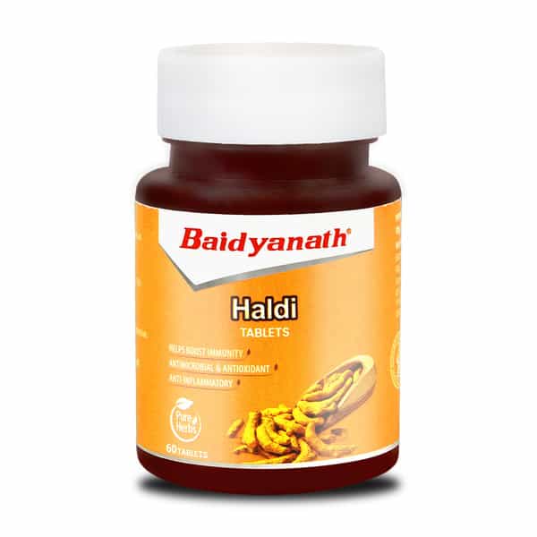 Baidyanath Ayurved Turmeric Tablets 60S | Natural Haldi Extract