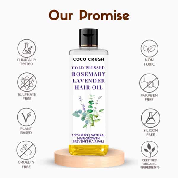 Coco Crush Rosemary Lavender Hair Oil - 200Ml