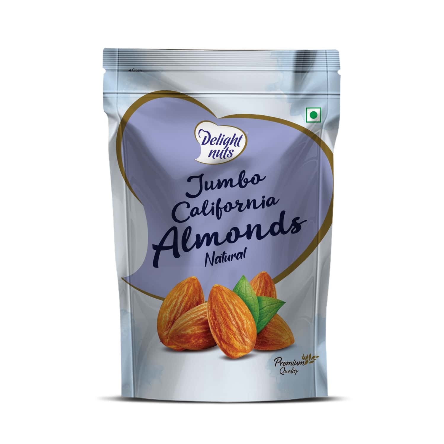 Delight Nuts Jumbo California Almonds Natural 150gm
