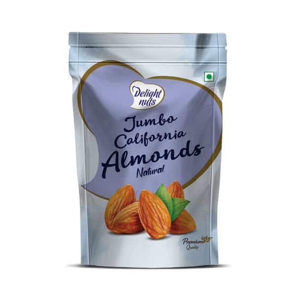 Delight Nuts Jumbo California Almonds Natural 150Gm