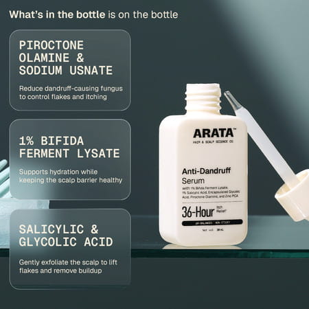 Arata Anti - Dandruff Serum | Controls Dandruff & Relieves Itchy Scalp | 30 Ml