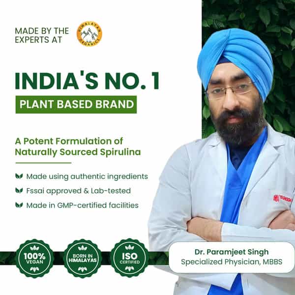 Vlado's Himalayan Organics Spirulina - 2000Mg - 120 Veg Capsules