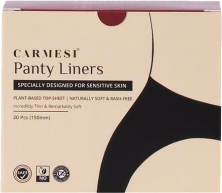 Carmesi Panty Liners - Designed For Sensitive Skin (pack Of 20)