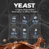 Nutrabay Yeast Protein Powder Rich Chocolate Creme 25G Protein & 6.7G Bcaa Per Scoop Jar 1 Kg