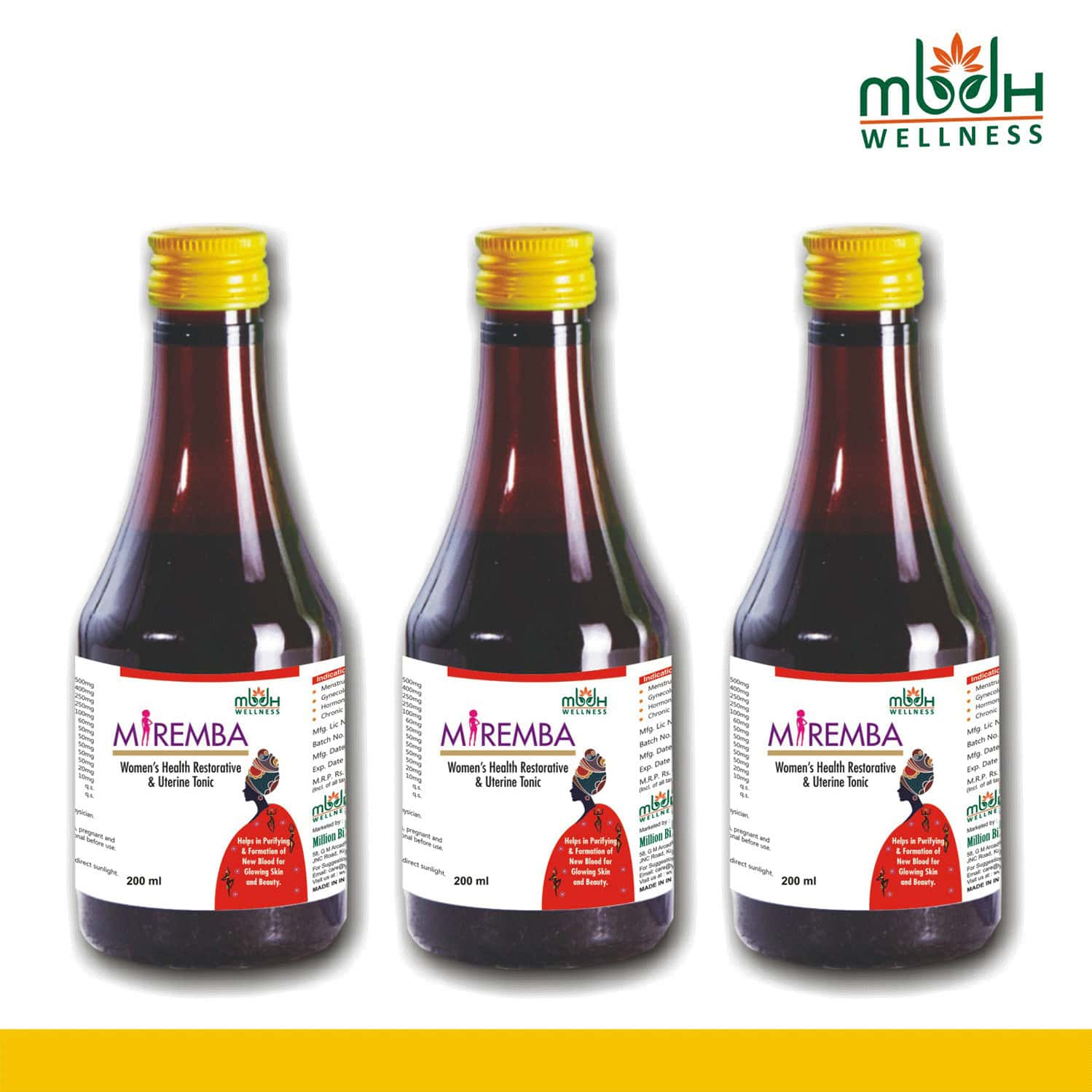 Buy MBDHWELLNESS MIREMBA SYRUP FOR PCOD & PCOS REGULATING MENSTRUAL