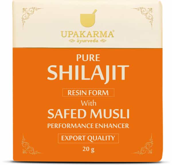 Upakarma Ayurveda Pure Shilajit Resin Form With Safed Musli 20 G