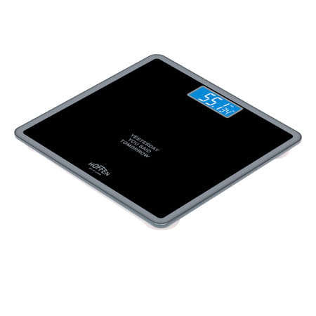 Hoffen Thick Tempered Glass Digital Electronic Lcd Personal Weight Machine (Ho-18-Black)