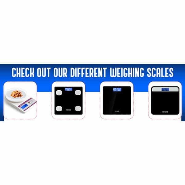 Hoffen Thick Tempered Glass Digital Electronic Lcd Personal Weight Machine (Ho-18-Black)