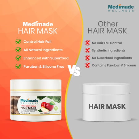 Medimade Apple Cider Vinegar Hair Mask - 200 Gm