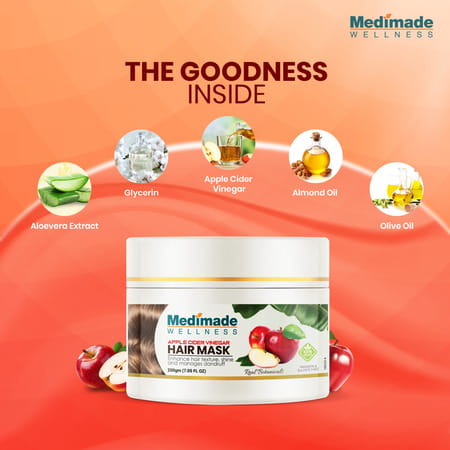 Medimade Apple Cider Vinegar Hair Mask - 200 Gm