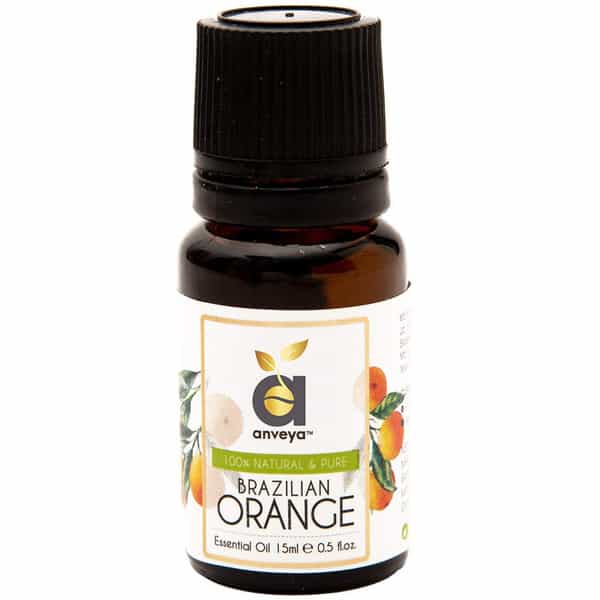 Anveya Orange Essential Oil 100% Natural 15Ml