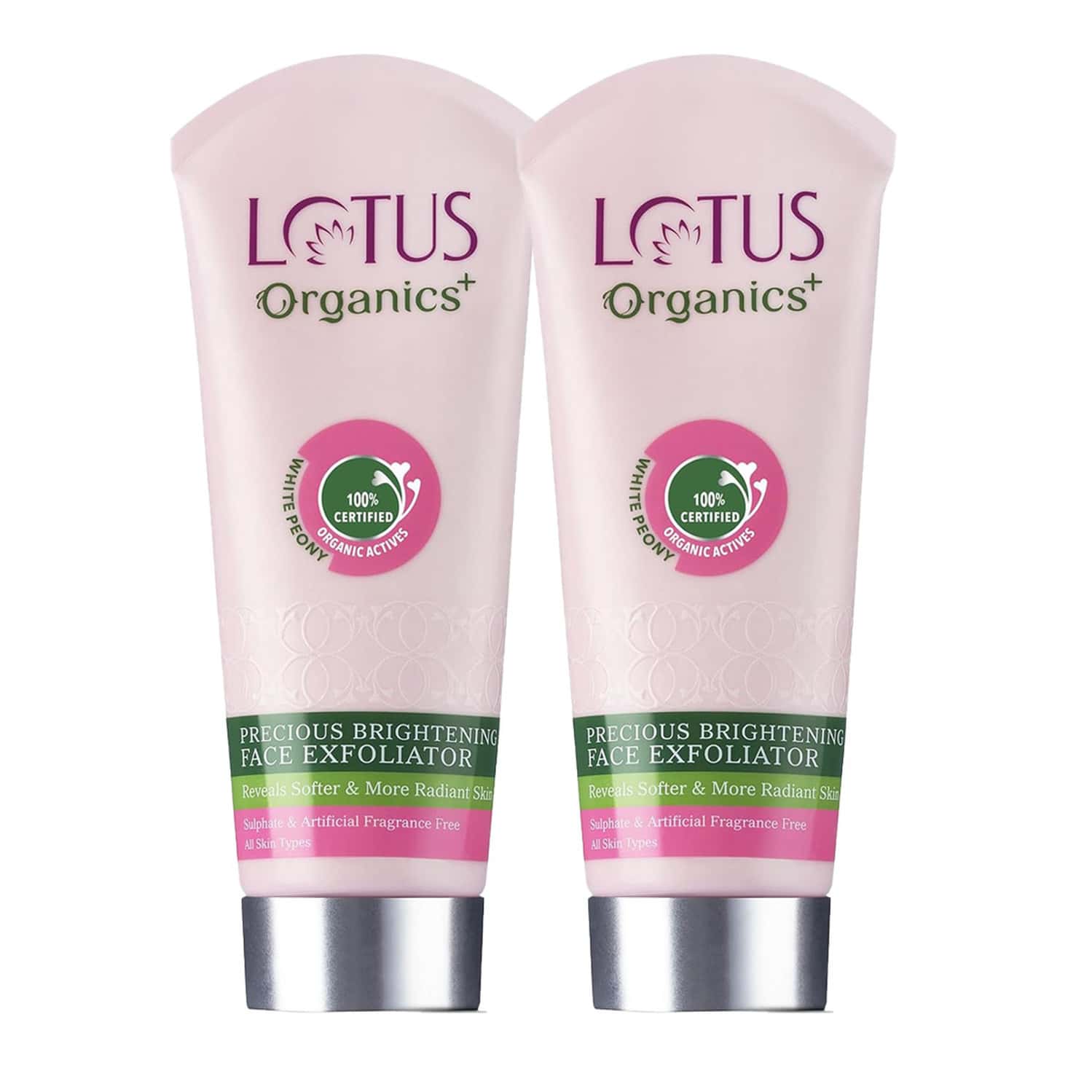 Lotus Organics+ Precious Brightening Face Exfoliator 50g ( Pack Of 2 )