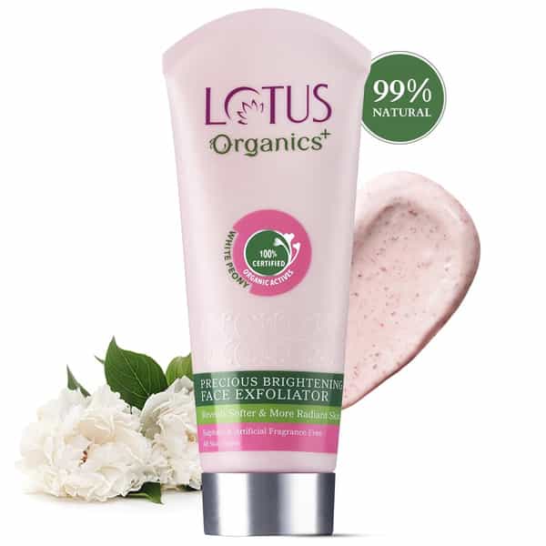 Lotus Organics+ Precious Brightening Face Exfoliator 50G ( Pack Of 2 )