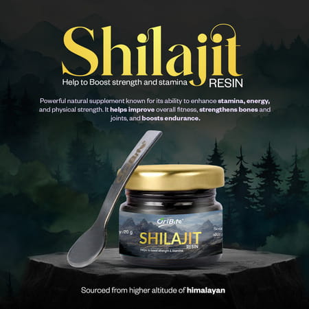Oribite Natural Himalayan Shilajit Resin For Stamina 20G
