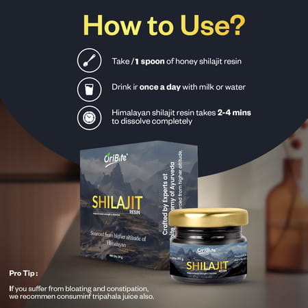 Oribite Natural Himalayan Shilajit Resin For Stamina 20G