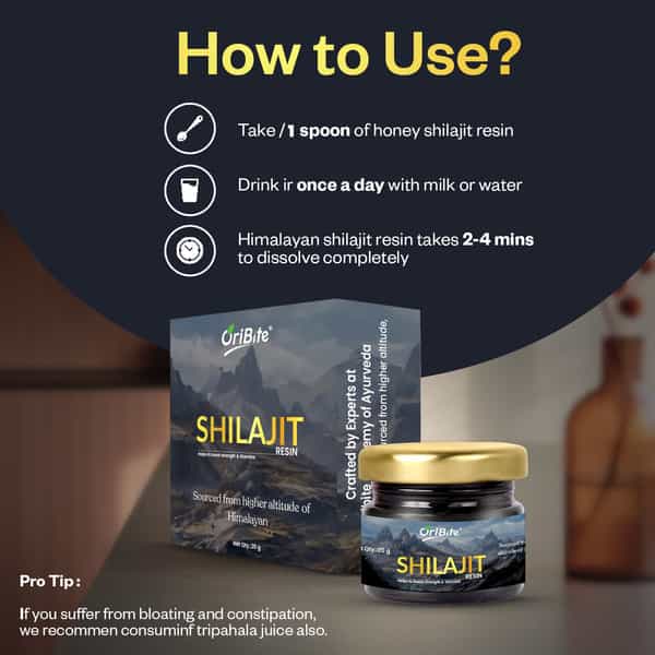 Oribite Natural Himalayan Shilajit Resin For Stamina 20G