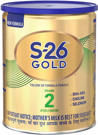 Nestle S-26 Gold Stage 2 Follow-Up Infant Formula - 400 G Tin