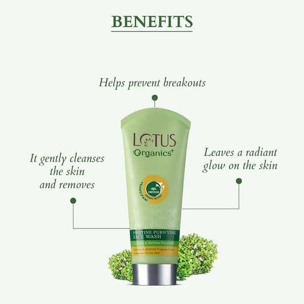 Lotus Organics+ Pristine Purifying Face Wash 100G