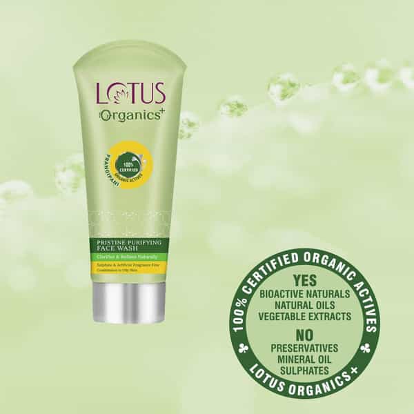 Lotus Organics+ Pristine Purifying Face Wash 100G