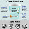Jus Amazin Crunchy Almond Butter - Unsweetened (1kg) |Clean Nutrition |100% Almonds |Dairy Free