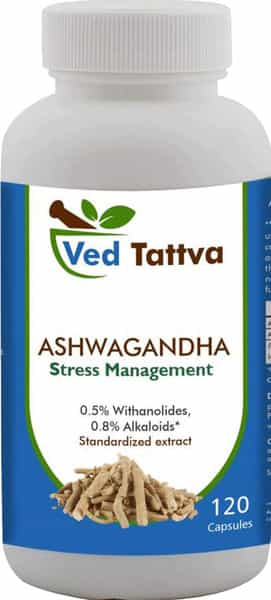 Ved Tattva Ashwagandha 120 Capsules (Pack Of 4)