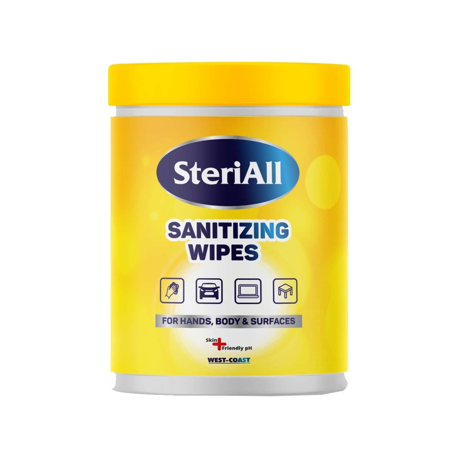 Buy Steriall Sanitizing Disinfectant Wipes For Hands, Body And Surfaces