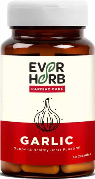 Everherb By Pharmeasy Garlic 500Mg Pure Garlic Bulb Extract Improves Blood Circulation Bottle Of 60