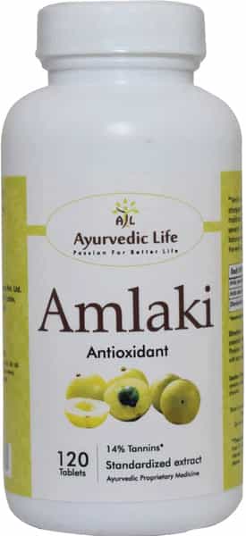 Ayurvedic Life Herbal Amla Tablets Emblica Officinalis For Immune Support And Eye Care 120 Count