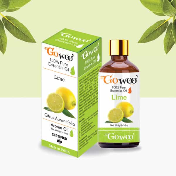 Pack Of 2 Lime Essential Oil And Walnut Carrier Oil - 100% Pure & Natural Oil For Hair, Skin Massage