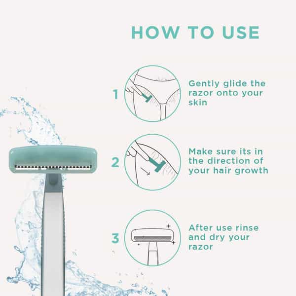 Furr Reusable Blade Bikini Line Trimming Razor|Women|Pack Of 3|
