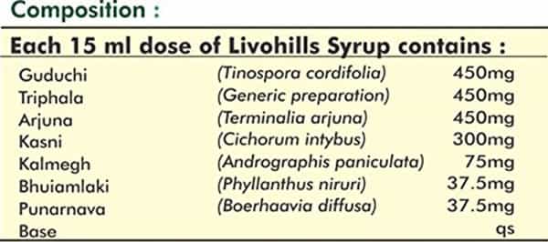 Herbal Hills Shots Livohills Liver Support Syrup 500 Ml (Blueberry Flavour)