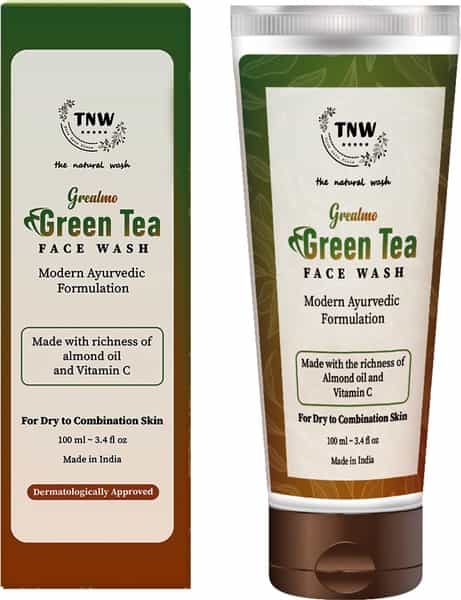 Tnw The Natural Wash Grealmo Green Tea Face Wash For Clean And Moisturized Skin - 100 Ml