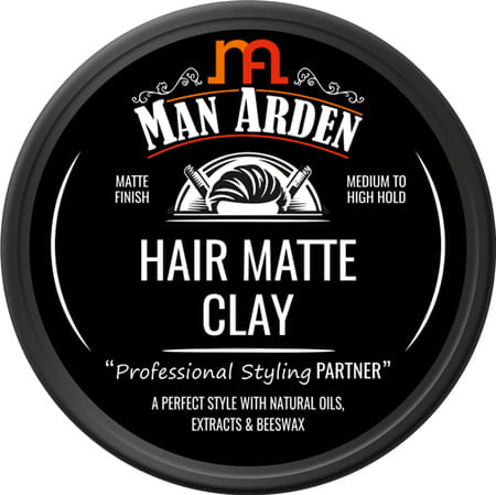 Man Arden Hair Matte Clay Professional Styling For Matte Finish Medium To High Hold Re-Stylable 50gm