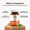 Everherb Ashwagandha - Immunity Booster - Anxiety & Stress - Bottle Of 60 Capsules (By Pharmeasy)