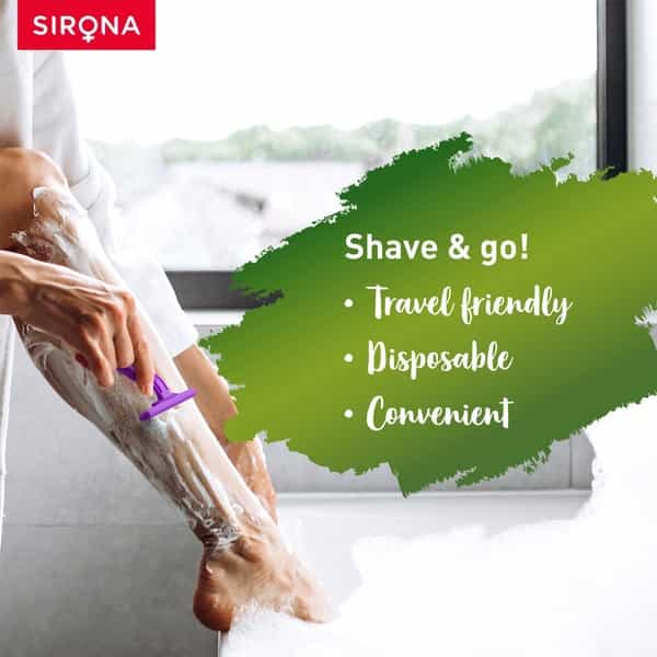 Sirona Disposable Shaving Razor For Women With Aloe Boost - Pack Of 1