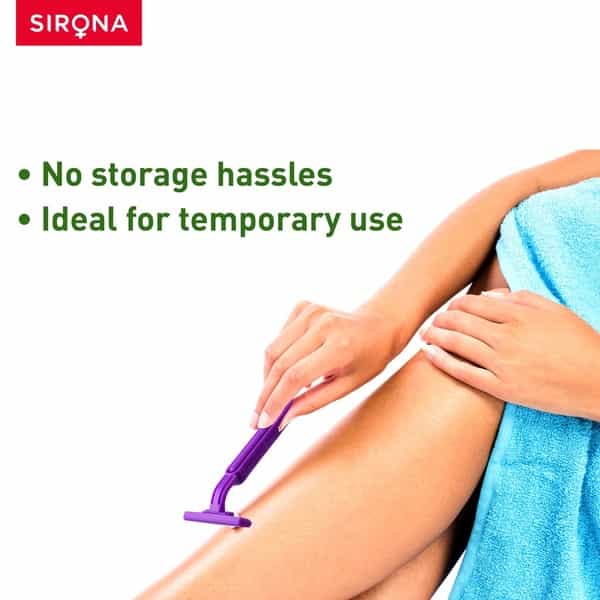 Sirona Disposable Shaving Razor For Women With Aloe Boost - Pack Of 1