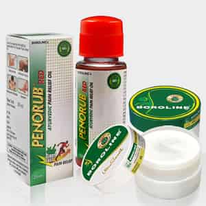 Boroline Penorub Pain Relief Oil 25ml X 2|ultrasmooth Cream 40g|antiseptic Cream 40g