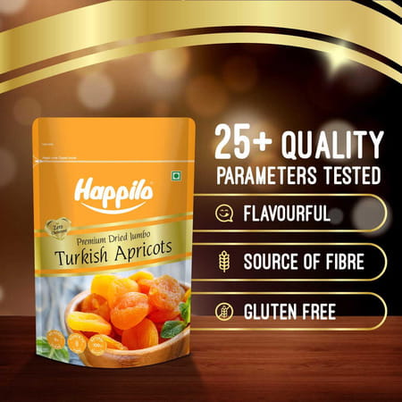 Happilo Premium Turkish Apricots 200g