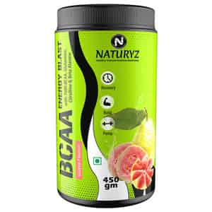 Naturyz Bcaa Energy Blast Pre Intra Post Workout Supplement For Recovery, Power & Energy-450g(guava)