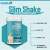 Healthvit Slim Shake Powder For Weight Control & Management -Vanilla Flavour -500Gm