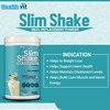 Healthvit Slim Shake Powder For Weight Control & Management -Vanilla Flavour -500Gm