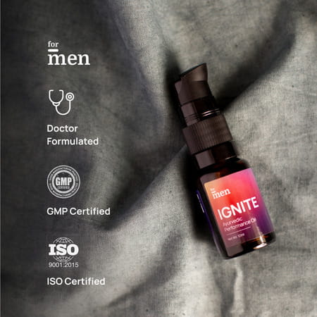 Formen Ignite Oil | Men Massage Oil | Made With Ayurvedic Blend & Non-Greasy Formula 10 Ml