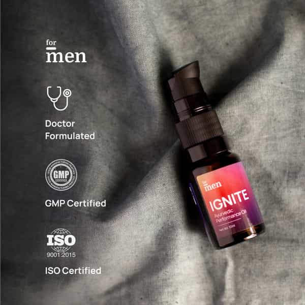 Formen Ignite Oil | Men Massage Oil | Made With Ayurvedic Blend & Non-Greasy Formula 10 Ml