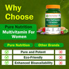 Pure Nutrition Multivitamin For Women L Women`S Multivitamin For Energy And Immunity - 30 Tablets