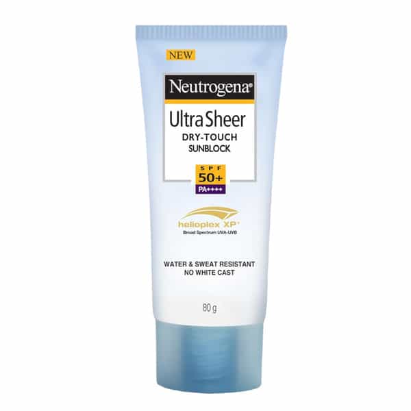 New Neutrogena Ultra Sheer Dry Touch Spf 50+ Pa++++ Water And Sweat Resistant Tube Of 80Gm Sunscreen