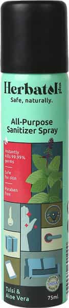 Herbatol Plus All Purpose Hygiene Spray With 99.99% Germ Protection- 75Ml