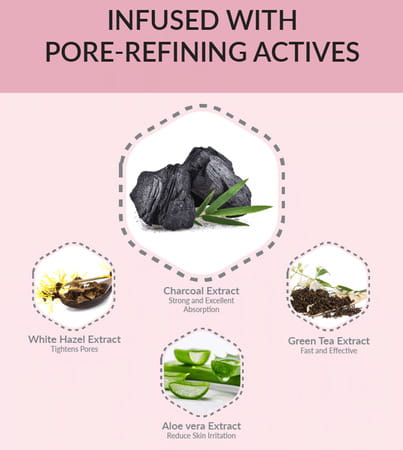 Priveda Charcoal Deep Cleansing Pore Nose Strips For Blackhead Removal (Normal 4)