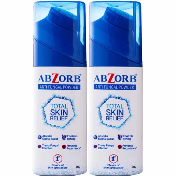 Abzorb Antifungal Dusting Powder 100Gm X Pack Of 2